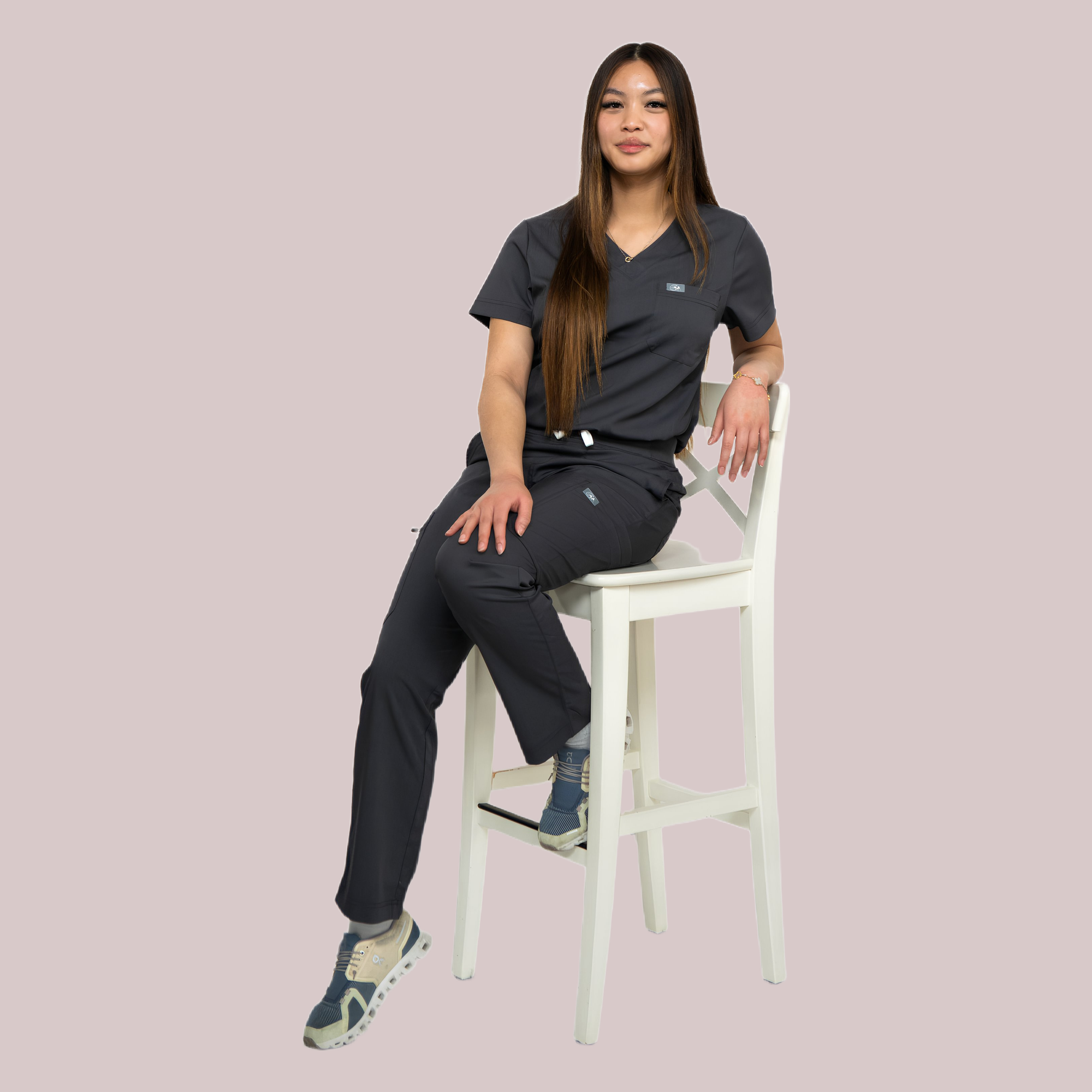 Diane V Neck Scrub Top - Image 2